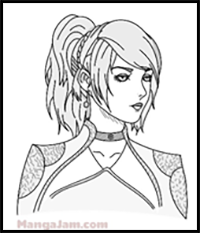 How to Draw Lunafreya from Final Fantasy