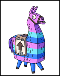 How to Draw Fortnite Loot Llama pinata