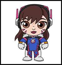 How to Draw Overwatch | D.Va