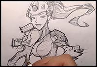 How I Draw Overwatch - Widowmaker