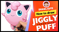 How to Draw Jigglypuff Super Simple | Super Smash Bros Ultimate