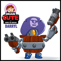 How to Draw Darryl | Brawl Stars