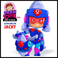 How to Draw Ultra Driller Jacky | Brawl Stars