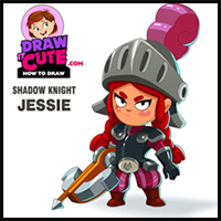 How to Draw Shadow Knight Jessie | Brawl Stars