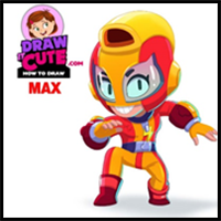 How to Draw Max | Brawl Stars