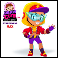 How to Draw Streetwear Max | Brawl Stars