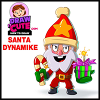 How to Draw Santa Dynamike | Brawl Stars