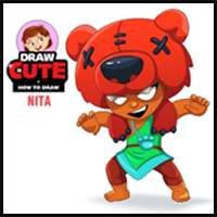 How to Draw and Color Nita | Brawl Stars