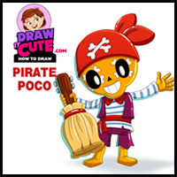 How to Draw Pirate Poco | Brawl Stars