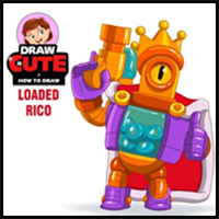 How to Draw Loaded Rico | Brawl Stars