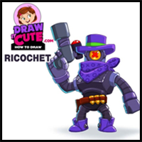 How to Draw Ricochet | Brawl Stars