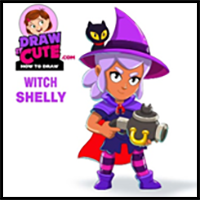 How to Draw Witch Shelly | Brawl Stars