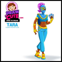 How to Draw Iris Tara (human proportions) | Brawl Stars