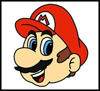 How to Draw Super Mario Bros Characters Mario, Luigi, Bowser, Princess ...