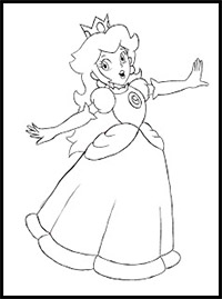 How to Draw Princess Peach