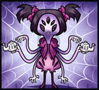 How to Draw Muffet from Undertale