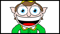 Funny Cartoon Elf 