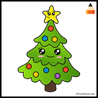 christmas tree drawings ideas