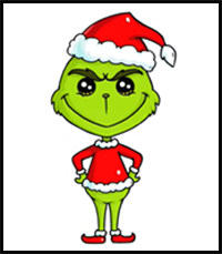 How to Draw The Grinch Easy