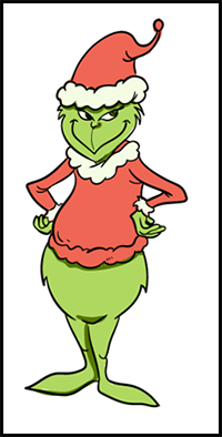 How to Draw The Grinch - A Step by Step Guide