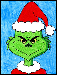 How to Draw the Grinch: Easy Step-by-Step Art Lesson for Kids