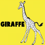 How to Draw Cartoon Giraffes Step by Step Drawing Tutorial 