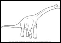 How to Draw a Brachiosaurus