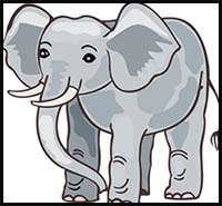 How to Draw an Elephant for Kids