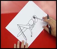 How to Draw a Grasshopper