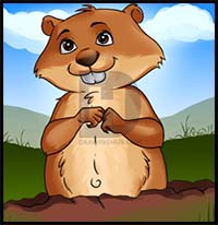 How to Draw a Groundhog