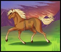 How to Draw a Running Horse