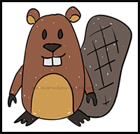 How to draw a Beaver Clip Art that Looks Adorable