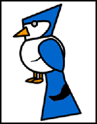 How to Draw Cartoon Birds Drawing Lessons: The Blue Jay example!