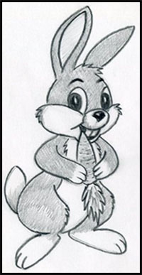 rabbit cartoon drawing