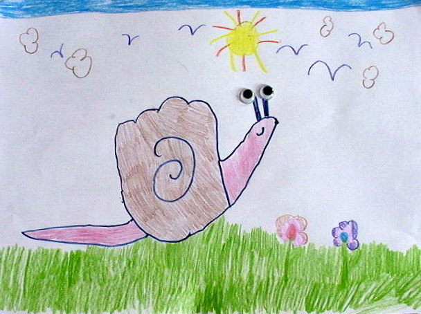 How to draw a snail | Drawing a snail for kids | John | Flickr