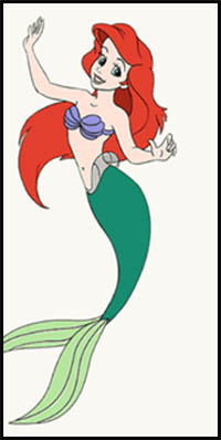 How to Draw Cartoon Mermaids Realistic Mermaids