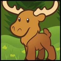 How to Draw a Moose for Kids