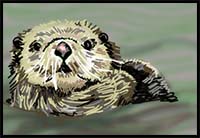 How to Draw Sea Otters