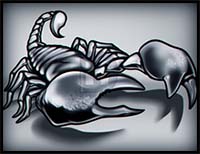 How to Draw a 3-D Scorpion