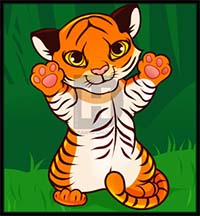 How to Draw a Tiger Cub, Tiger Cub