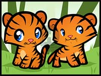 How to Draw Tigers for Kids