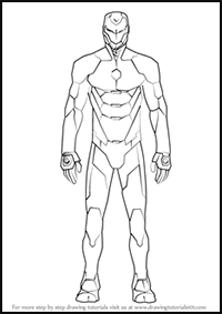 iron man suit drawing