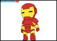Cartoon Iron Man Face Drawing - img-public