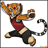 How to Draw Tigress, Kung Fu Panda