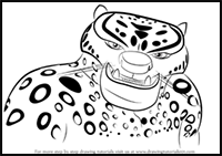 kung fu panda tai lung drawing