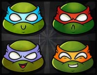 How to Draw Chibi Teenage Mutant Ninja Turtles