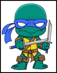 cute ninja turtles drawings