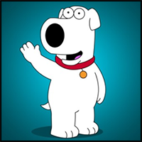 How to Draw Brian Griffin From Family Guy