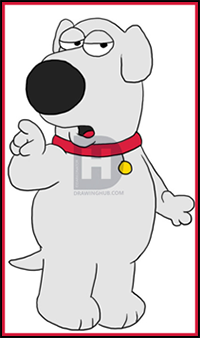 How to Draw Brian Griffin from the Family Guy