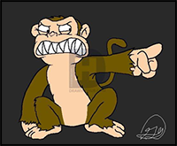 How to Draw the Evil Monkey from Family Guy